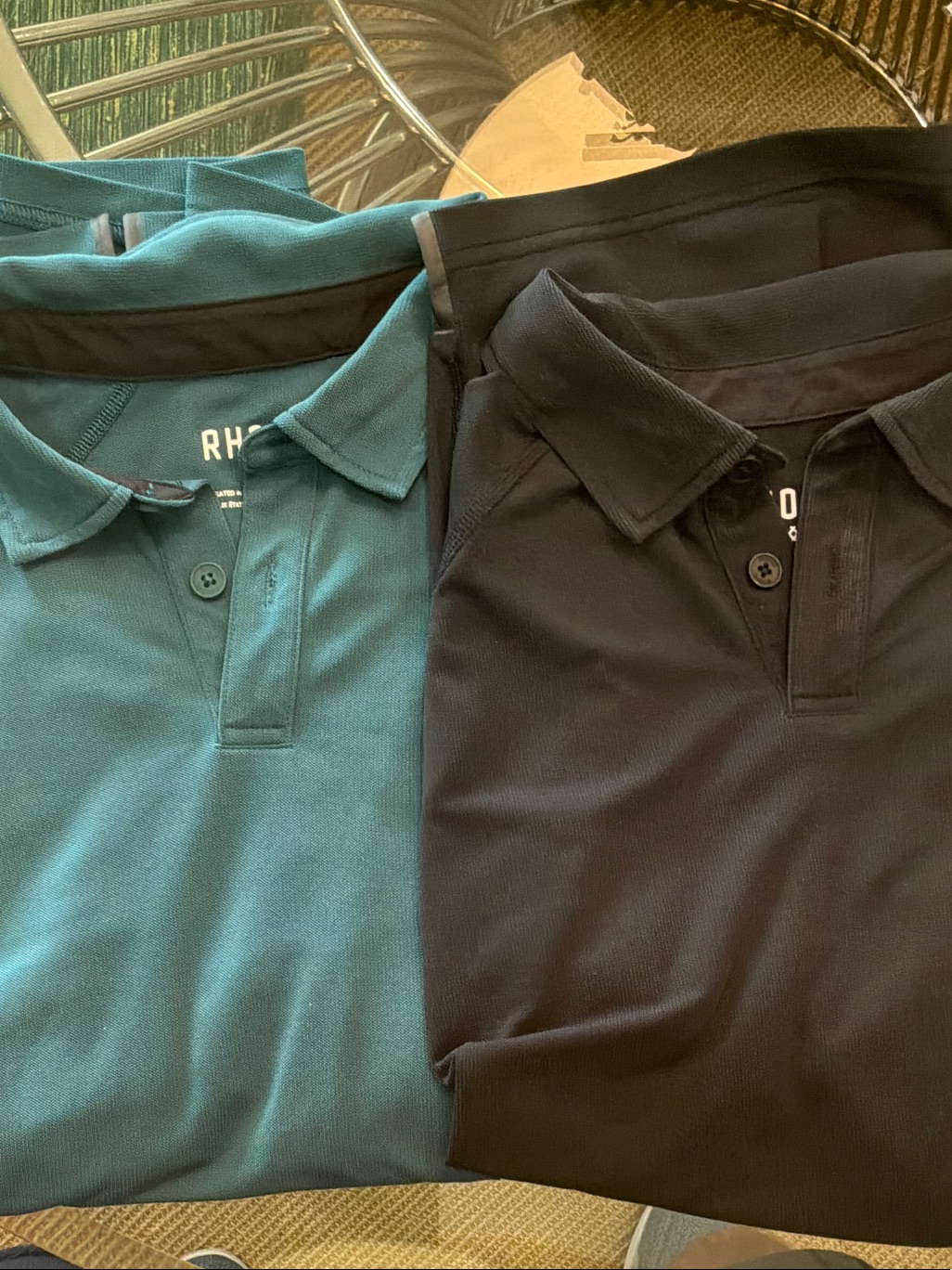 Rhone Menâs Polo Duo In Teal And Black